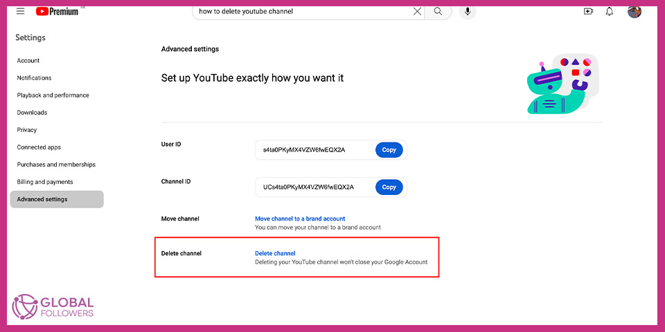 Steps to Delete Your Channel on PC