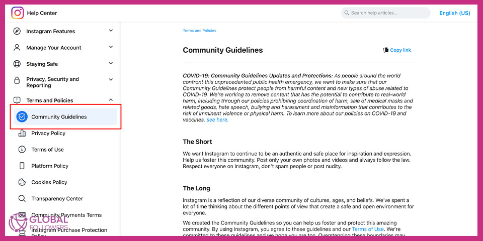 Instagram Community Guidelines