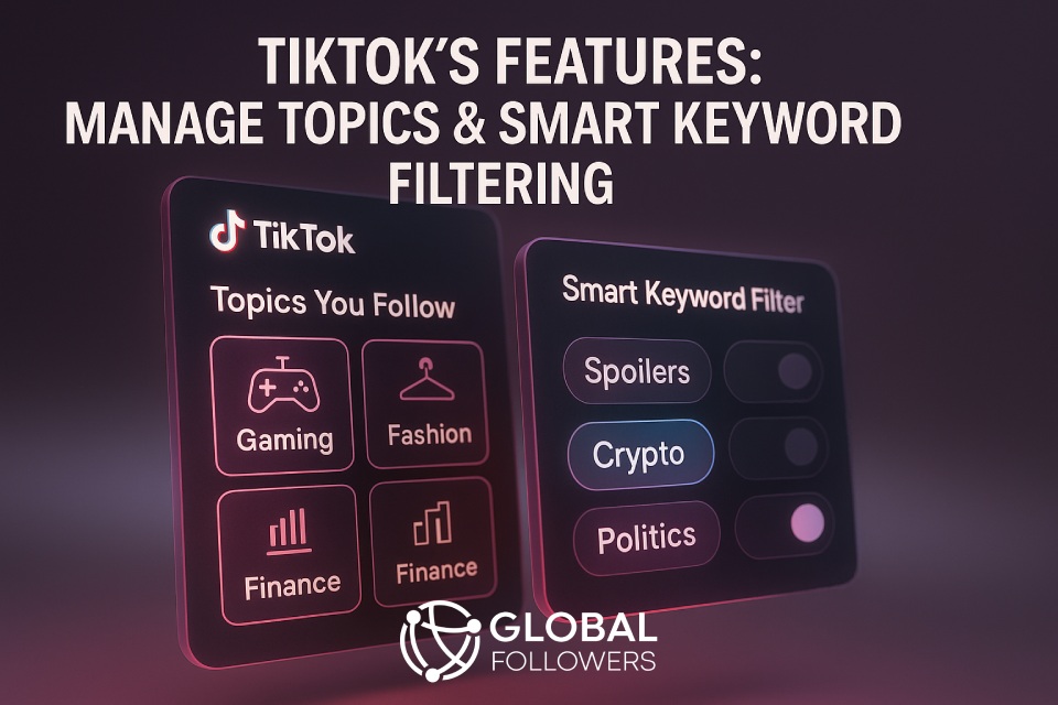 TikTok’s Features: Manage Topics & Smart Keyword Filtering