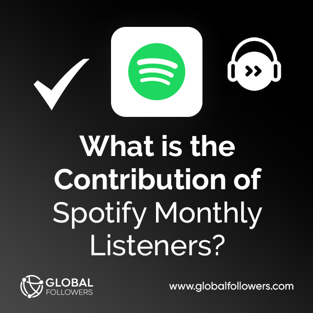What is the Contribution of Spotify Monthly Listeners?